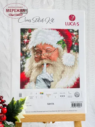 Фото набір для вишивання хрестиком Лукас Санта