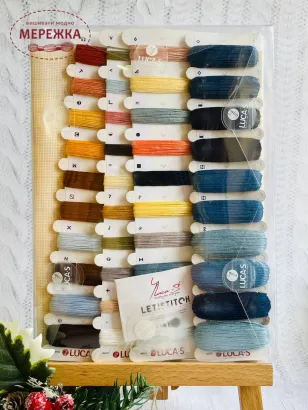 Фото набір для вишивання хрестиком Лукас Зимовий пейзаж