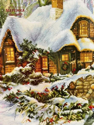 Фото набір для вишивання Лука-с Зимовий пейзаж