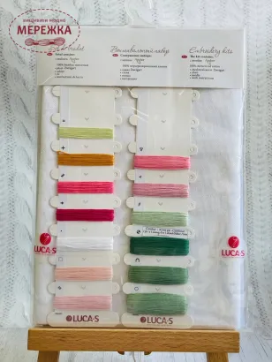 Фото набір для вишивання хрестиком скатертини FM009