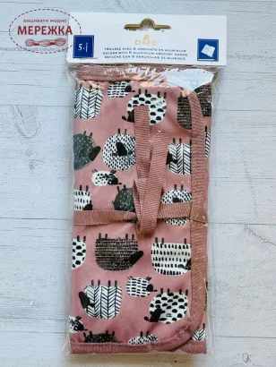 Фото набір гачків ДМС у рожевому футлярі