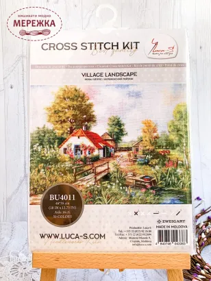 Фото набір для вишивання Lucas Сільський пейзаж BU4011