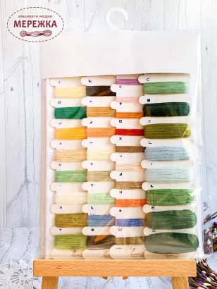 Фото набір для вишивання Lucas Пейзаж з маками BU4013