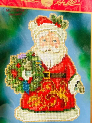 Фото набір для вишивання МіллХілл Санта зимових побажань