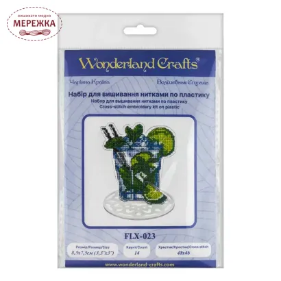 Фото Набір для вишивання хрестиком WonderlandCrafts на пластиковій основі FLX-023