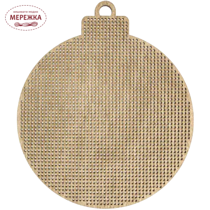 Фото набір для вишивання новорічної іграшки FLW-005