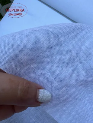 Фото Zweigart рівномірне полотно Newcastle 40 ct 3348/100 White (100% льон)