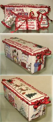 Фото Giulia Punti Antichi(GPA) Схема "The Night Before Christmas – Needle Casket – Designing Ladies 2007"