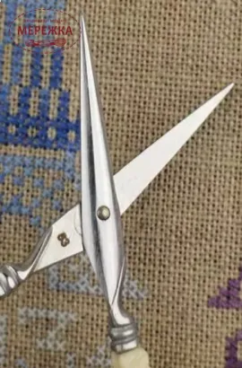 Фото Ножиці Sajou Veined Ivory style S