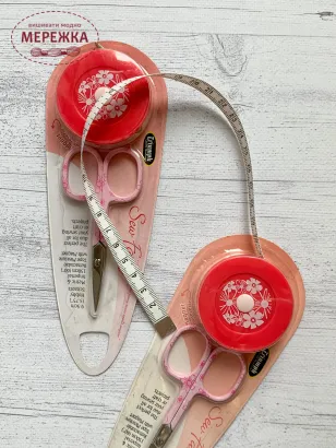 Фото набір ножиці+сантиметрова стрічка