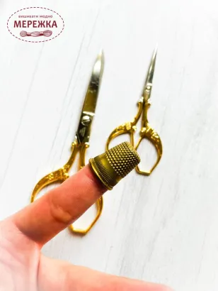 Фото набір ножиць+наперсток Премакс