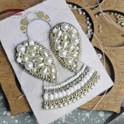 Фото Набір для вишивання бісером Craftway Брошка-прикраса Ангел B-049