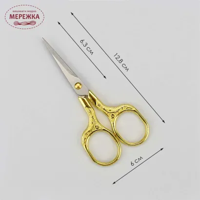 Фото Ножиці Кольорова "Вінтаж" золото НP-06/gold