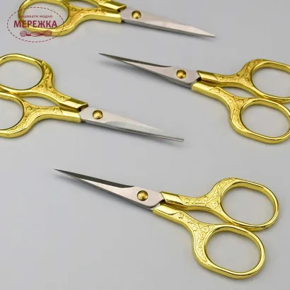 Фото Ножиці Кольорова "Вінтаж" золото НP-06/gold