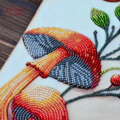 Фото Набір для вишивання бісером TelaArtis Барви осені-3 (грибочки) NV-403