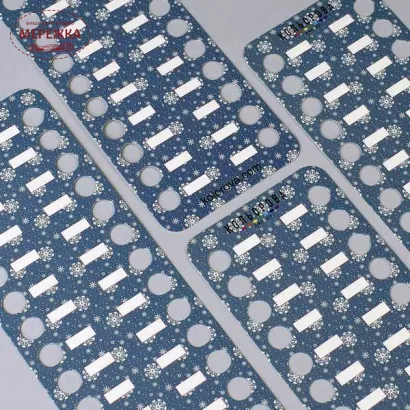 Фото Органайзер для муліне Кольорова картон, 4 шт., на 120 кольорів, Зимовий малюнок 2 ОК-11