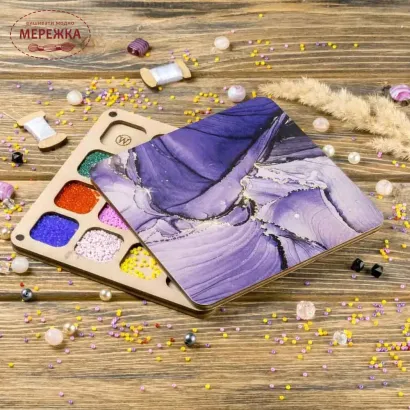 Фото Органайзер для бісеру WonderlandCrafts з кришкою FLZB-234