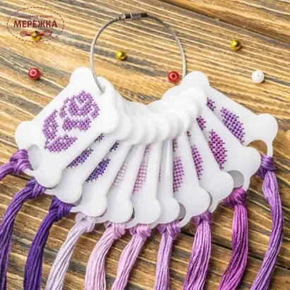 Фото Органайзер для муліне WonderlandCrafts 10шт+кільце, "Бобінка" FLZ(S)-111