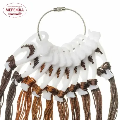 Фото Органайзер для муліне WonderlandCrafts 10шт+кільце, "Кішка" FLZ(S)-115