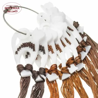 Фото Органайзер для муліне WonderlandCrafts 10шт+кільце, "Кішка" FLZ(S)-115