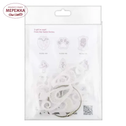 Фото Органайзер для муліне WonderlandCrafts 10шт+кільце, "Кішка" FLZ(S)-115