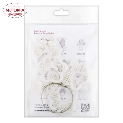 Фото Органайзер для муліне WonderlandCrafts 10шт+кільце, "Лапка" FLZ(S)-110