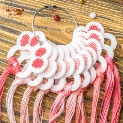 Фото Органайзер для муліне WonderlandCrafts 10шт+кільце, "Лапка" FLZ(S)-110