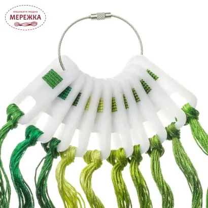 Фото Органайзер для муліне WonderlandCrafts 10шт+кільце, "Палетка" FLZ(S)-116