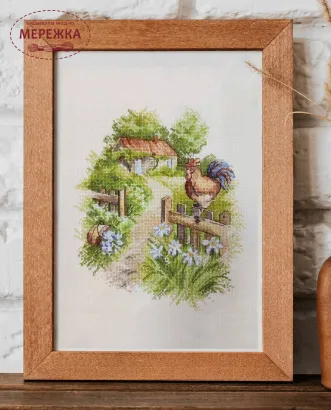 Фото Набір для вишивання хрестиком Комод Пан на воротях (рівномірка)