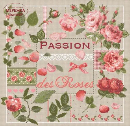 Фото Madame la Fee Схема Passion des Roses 79357