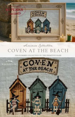 Фото The Primitive Hare Схема Coven at the Beach + тканина Cornwall Sand 30ct