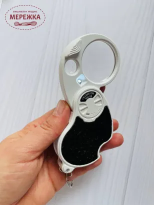 Фото Лупа кишенькова, з лед-підсвіткою 987616