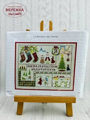 Фото Набір для вишивання хрестиком Le Bonheur des Dames Tableau Abecedaire Noel 2683