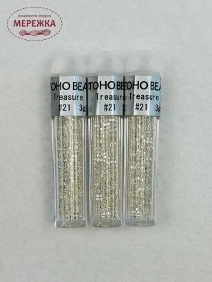 Фото Бісер TOHO Treasure 11/0, 3 гр. Silver-Lined Crystal TT-01-21
