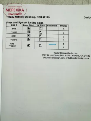 Фото Kooler Design Studio ключ Tiffany Nativity Stocking (Nancy Rossi) KDS-2179