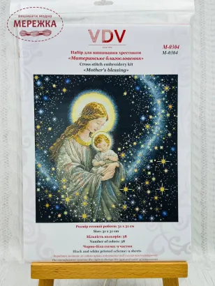 Фото Набір для вишивання хрестиком ВДВ Материнське благословення М-0304