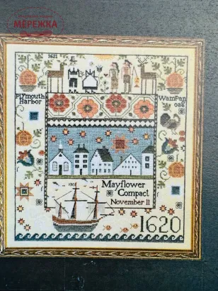 Фото Plum Street Samplers Схема The New World Sampler