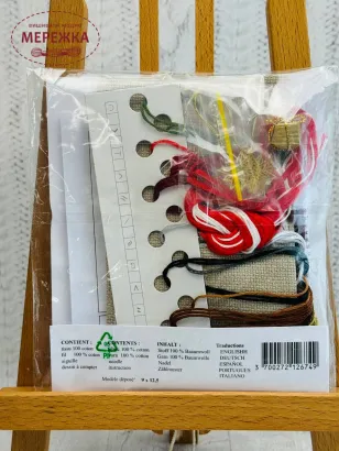 Фото Набір для вишивання хрестиком Le Bonheur des Dames Cristmas cat couple 2674