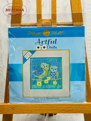 Фото Набір для вишивання у змішаній техніці Mill Hill Summer Owls DM30-2412