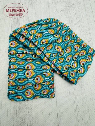 Фото Чохли для п'ялець Chameleon для Nurge №4 та для діаметру 28-30 см польська бавовна (хвіст павича бірюзовий)