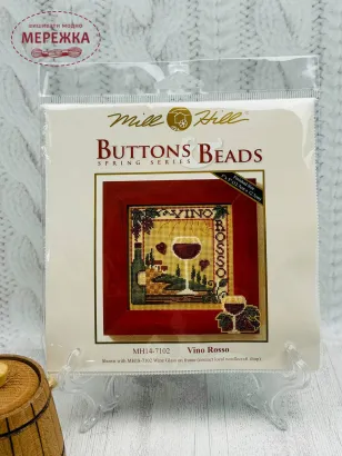 Фото Набір для вишивання у змішаній техніці  Mill Hill Червоне вино MH14-7102