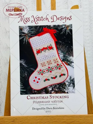 Фото Miss Xstitch Designs Схема+пак Різдвяний чобіток