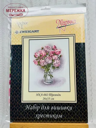 Фото Набір для вишивання хрестиком Марічка Троянди НКА-002