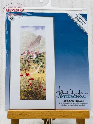 Фото Набір для вишивання хрестиком HeritageCrafts Корсиканське село H970