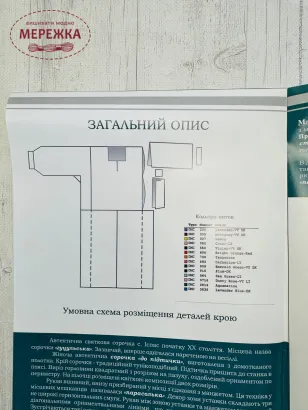 Фото Схема Жіноча святкова сорочка Вижниччини (село Іспас) СХ-04