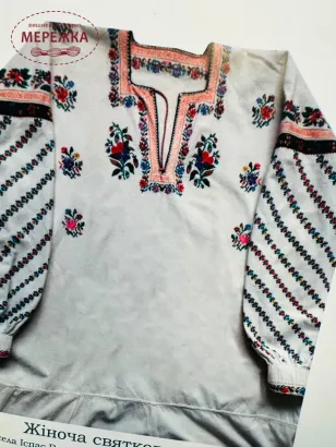Фото Схема Жіноча святкова сорочка Вижниччини (село Іспас) СХ-04