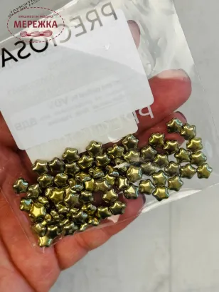 Фото Presiosa декоративні бусини STARS 10 грам 111-30380-00-6mm-00030/26443