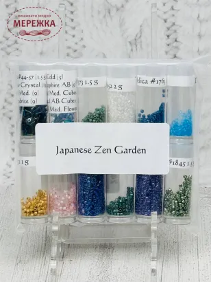 Фото Бісер Chatelaine Design пак пришивних елементів до схеми Japanese Zen Garden