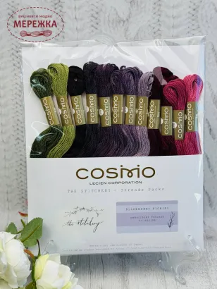 Фото Cosmo (Японія) COSMO Embroidery Floss Collections Blackberry Picking 162400-10