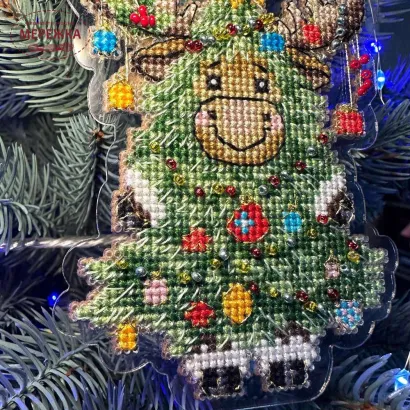 Фото Набір для вишивання хрестиком Kingdom of Handmade на прозорій основі Карнавальний Лосяш RL-01